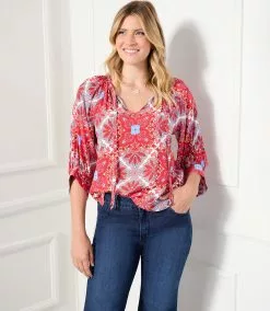 Karen Kane Plus Size Blouson Sleeve Top