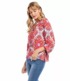 Karen Kane Blouson Sleeve Top -karen kane Sales Shop karenkane 2023 spring 1L45241 PRT 004