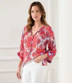 Karen Kane Blouson Sleeve Top -karen kane Sales Shop karenkane 2023 spring 1L45241 PRT 006