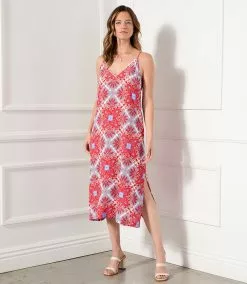 Karen Kane Side Slit Midi Dress -karen kane Sales Shop karenkane 2023 spring 1L45242 PRT 007