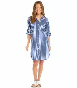 Karen Kane Stripe Shirtdress 14 Karen Kane Stripe Shirtdress -karen kane Sales Shop karenkane 2023 spring 1L45588 IND 003