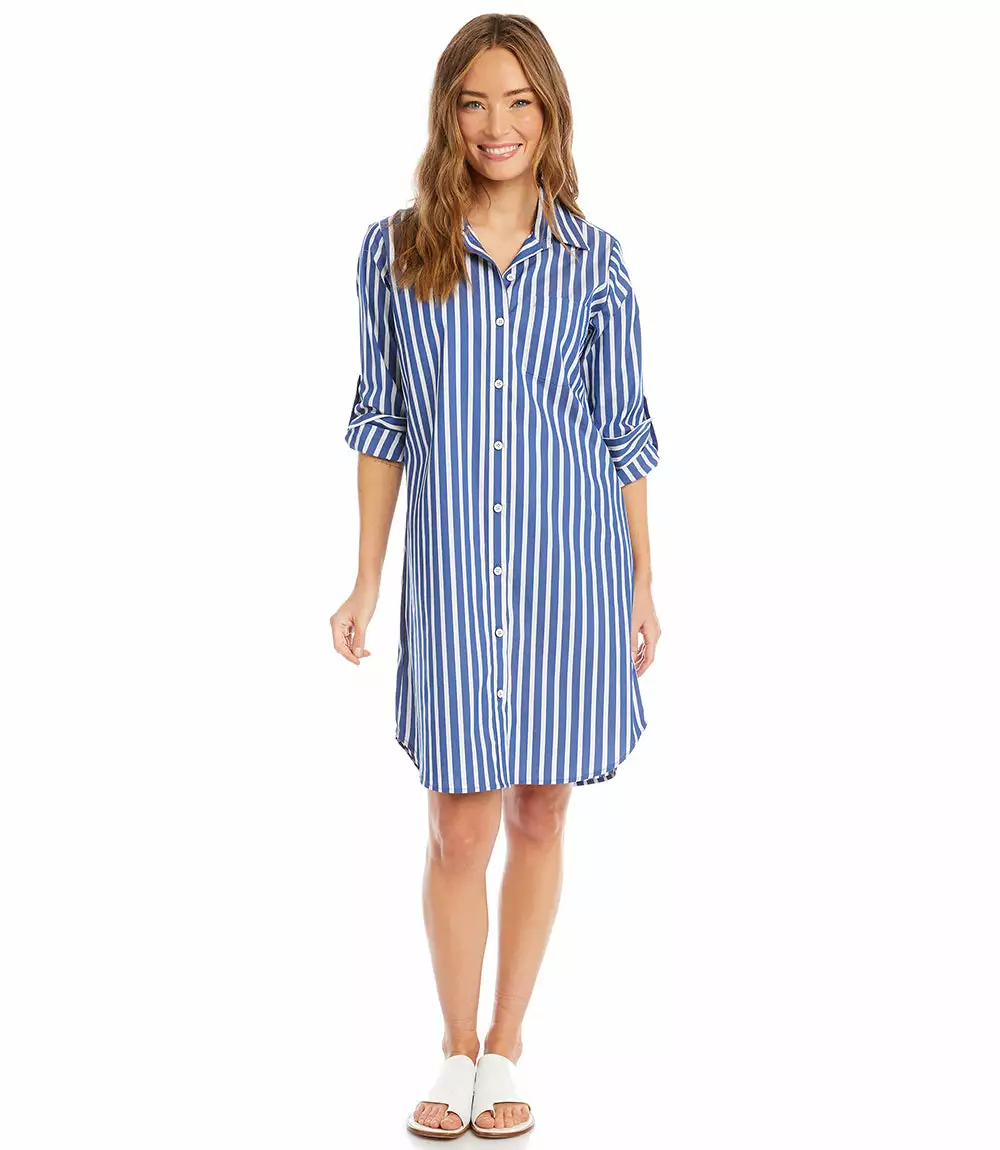 Karen Kane Stripe Shirtdress 5 Karen Kane Stripe Shirtdress - Image 3