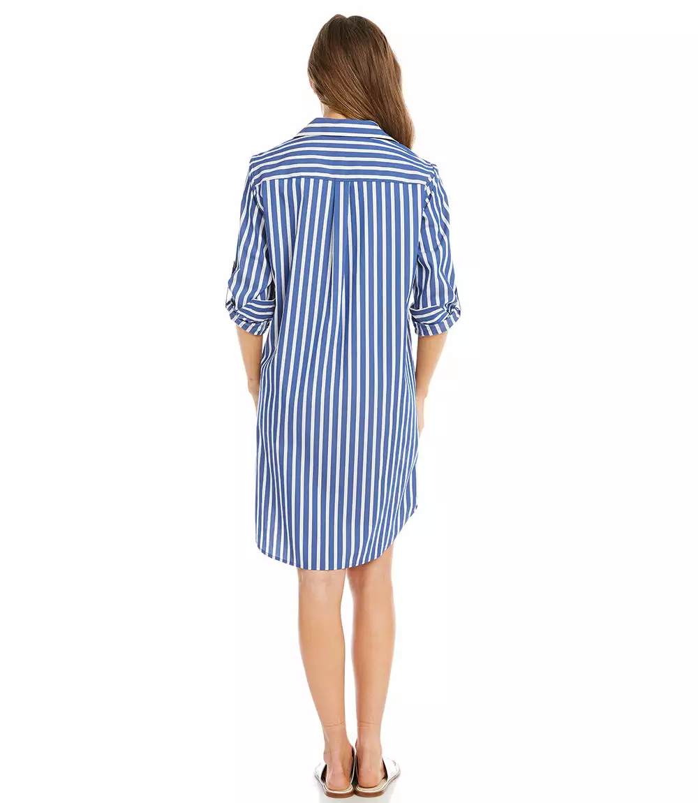 Karen Kane Stripe Shirtdress 6 Karen Kane Stripe Shirtdress - Image 4
