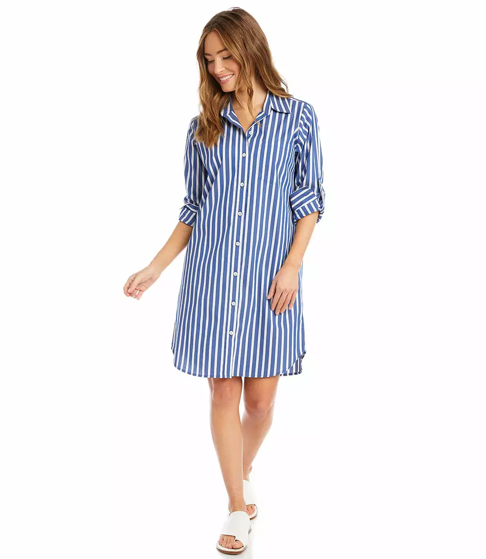 Karen Kane Stripe Shirtdress 9 Karen Kane Stripe Shirtdress - Image 7