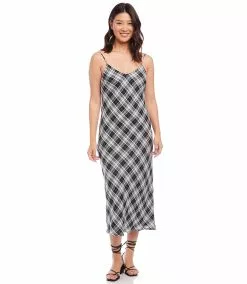 Karen Kane Bias Cut Midi Dress -karen kane Sales Shop karenkane 2023 spring 1L50120 PLA 003