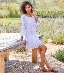 Karen Kane Mixed Lace Dress