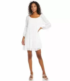Karen Kane Mixed Lace Dress -karen kane Sales Shop karenkane 2023 spring 1L55221 OWH 006