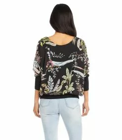 Karen Kane Blouson Top -karen kane Sales Shop karenkane 2023 spring 1L68126 PRT 003