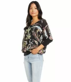 Karen Kane Blouson Top -karen kane Sales Shop karenkane 2023 spring 1L68126 PRT 004