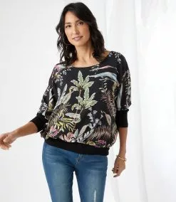 Karen Kane Blouson Top -karen kane Sales Shop karenkane 2023 spring 1L68126 PRT 008