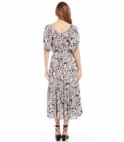 Karen Kane Puff Sleeve Dress 13 Karen Kane Puff Sleeve Dress -karen kane Sales Shop karenkane 2023 spring 1L69310 PRT 003