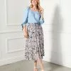 Karen Kane Plus Size Tiered Midi Skirt -karen kane Sales Shop karenkane 2023 spring 1L69312W PRT 001