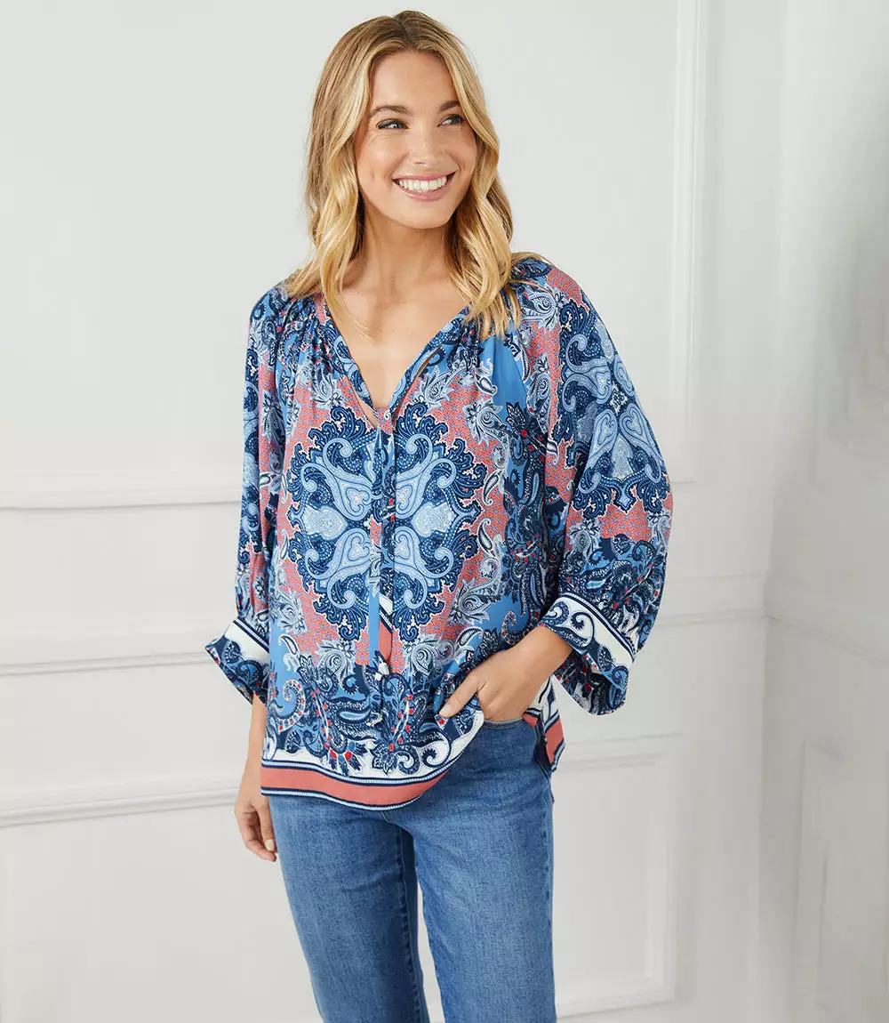 Karen Kane Blouson Sleeve Top 4 Karen Kane Blouson Sleeve Top - Image 2