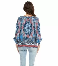 Karen Kane Blouson Sleeve Top 16 Karen Kane Blouson Sleeve Top -karen kane Sales Shop karenkane 2023 spring 1L74560 PRT 004