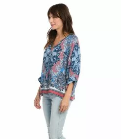 Karen Kane Blouson Sleeve Top 17 Karen Kane Blouson Sleeve Top -karen kane Sales Shop karenkane 2023 spring 1L74560 PRT 005