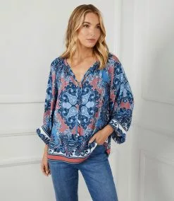 Karen Kane Blouson Sleeve Top 22 Karen Kane Blouson Sleeve Top -karen kane Sales Shop karenkane 2023 spring 1L74560 PRT 010