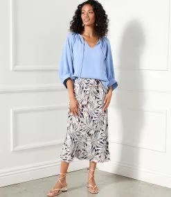 Karen Kane Blouson Sleeve Top 16 Karen Kane Blouson Sleeve Top -karen kane Sales Shop karenkane 2023 spring 1L78203 BLU 006