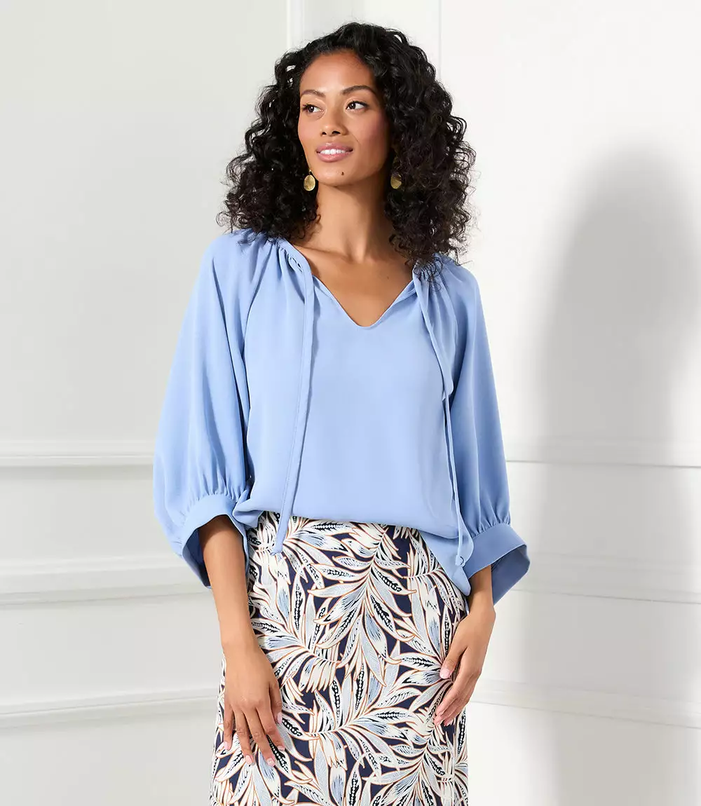 Karen Kane Blouson Sleeve Top 9 Karen Kane Blouson Sleeve Top - Image 7