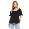 Karen Kane Square Neck Top -karen kane Sales Shop karenkane 2023 spring 1L78204 BLK 001