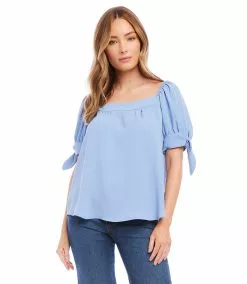 Karen Kane Petite Size Square Neck Top