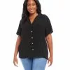 Karen Kane Plus Size Camp Shirt