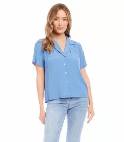 Karen Kane Camp Shirt