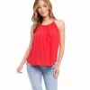 Karen Kane Shirred Tank -karen kane Sales Shop karenkane 2023 spring 1L87571 RED 001