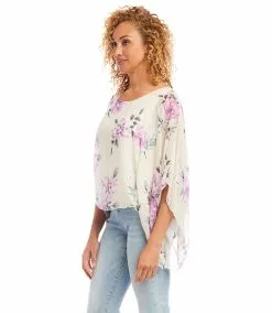 Karen Kane Blouson Scarf Top -karen kane Sales Shop karenkane 2023 summer 2L06222 PRT 003