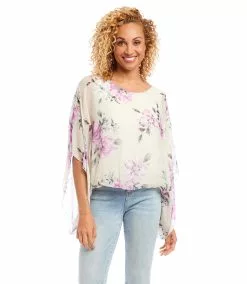 Karen Kane Blouson Scarf Top -karen kane Sales Shop karenkane 2023 summer 2L06222 PRT 005