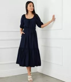 Karen Kane Puff Sleeve Dress