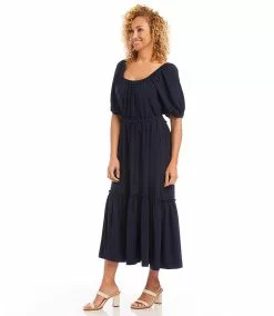 Karen Kane Puff Sleeve Dress -karen kane Sales Shop karenkane 2023 summer 2L09605 NAV 004