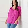 Karen Kane Plus Size Short Sleeve Peasant Top -karen kane Sales Shop karenkane 2023 summer 2L09606W BER 001