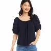 Karen Kane Pleat Sleeve Top -karen kane Sales Shop karenkane 2023 summer 2L09607 NAV 001