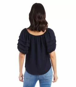 Karen Kane Pleat Sleeve Top -karen kane Sales Shop karenkane 2023 summer 2L09607 NAV 002