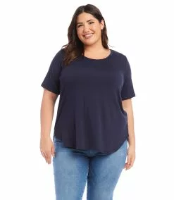 Karen Kane Plus Size Shirttail Top