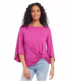 Karen Kane Flare Sleeve Pick Up Top