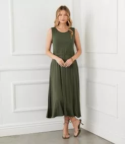 Karen Kane Sleeveless Artisan Dress -karen kane Sales Shop karenkane 2023 summer 2L13012 OLI 001