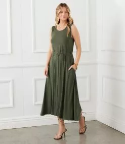 Karen Kane Sleeveless Artisan Dress -karen kane Sales Shop karenkane 2023 summer 2L13012 OLI 005