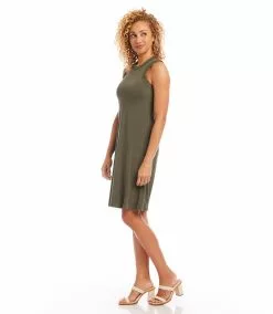 Karen Kane High Neck A-Line Dress -karen kane Sales Shop karenkane 2023 summer 2L14322 OLI 003