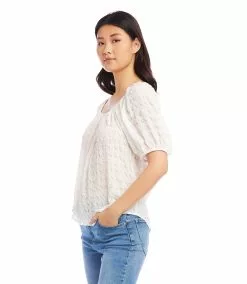 Karen Kane Petite Size Peasant Top -karen kane Sales Shop karenkane 2023 summer 2L17616P OWH 003