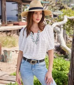 Karen Kane Peasant Top