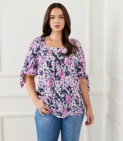 Karen Kane Plus Size Square Neck Top