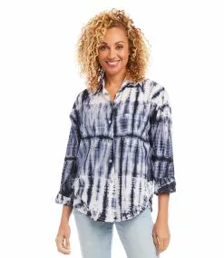 Karen Kane Tie Dye Shirt -karen kane Sales Shop karenkane 2023 summer 2L35546 TD 003