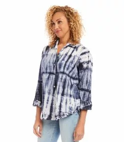 Karen Kane Tie Dye Shirt -karen kane Sales Shop karenkane 2023 summer 2L35546 TD 005