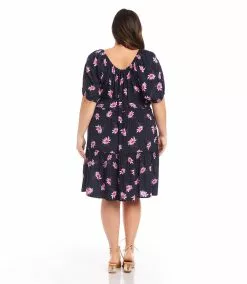 Karen Kane Plus Size Tiered Short Dress -karen kane Sales Shop karenkane 2023 summer 2L44592W DAI 003