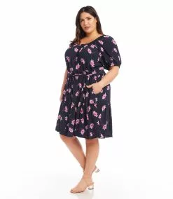 Karen Kane Plus Size Tiered Short Dress -karen kane Sales Shop karenkane 2023 summer 2L44592W DAI 004 1