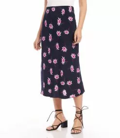 Karen Kane Petite Size Bias Cut Midi Skirt -karen kane Sales Shop karenkane 2023 summer 2L44593P DAI 004 1
