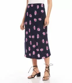Karen Kane Bias Cut Midi Skirt -karen kane Sales Shop karenkane 2023 summer 2L44593 DAI 004