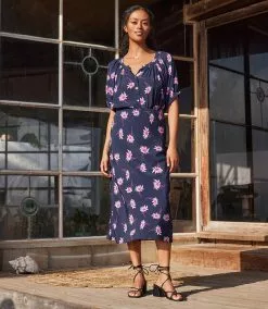 Karen Kane Bias Cut Midi Skirt -karen kane Sales Shop karenkane 2023 summer 2L44593 DAI 006