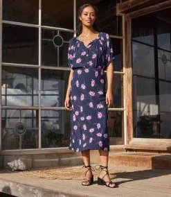 Karen Kane Short Sleeve Peasant Top